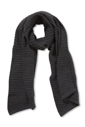 Fular tricotat gri-inchis  - 1