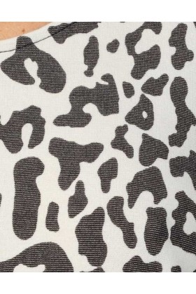 Rochie lejera cu imprimeu stil leopard  - 4