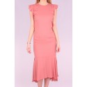 Rochie de seara cu spatele gol de culoare roz  - 6