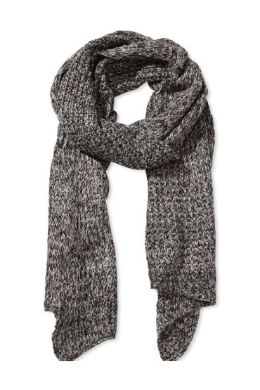 Fular gri tricotat  - 2