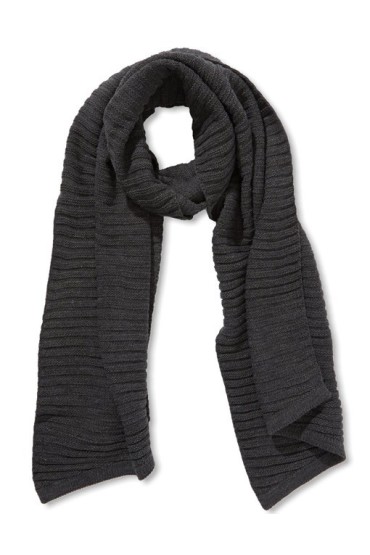 Fular tricotat gri-inchis  - 2