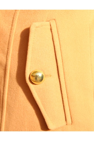 Palton elegant cu doua randuri de nasturi aurii  - 3