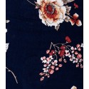 Rochie scurta bleumarin cu print floral Parisian - 8