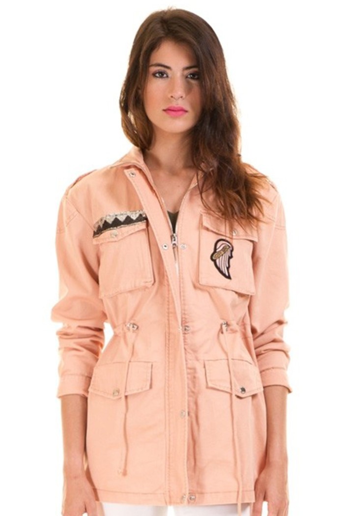 Jacheta lunga roz de primavara  - 1