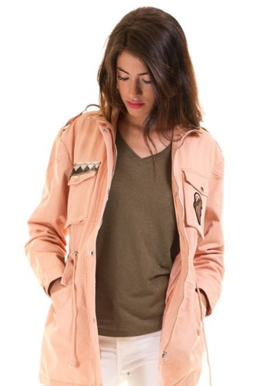 Jacheta lunga roz de primavara  - 2